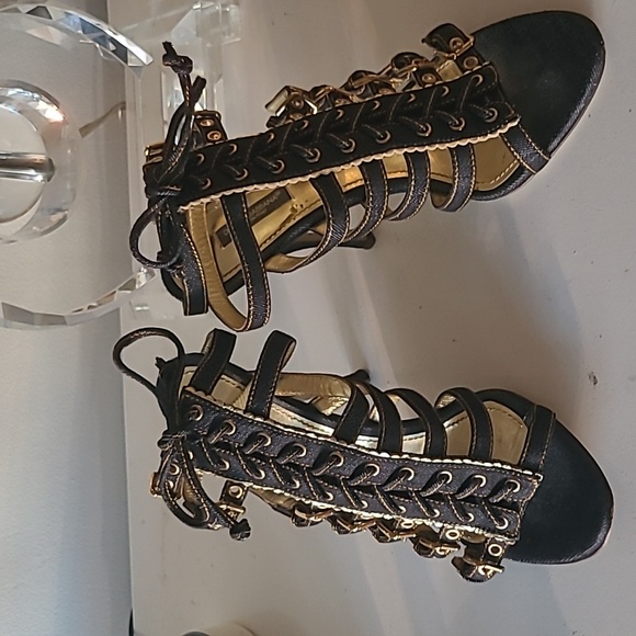 DOLCE & GABBANA Denim Sandals - Picture 9 of 17